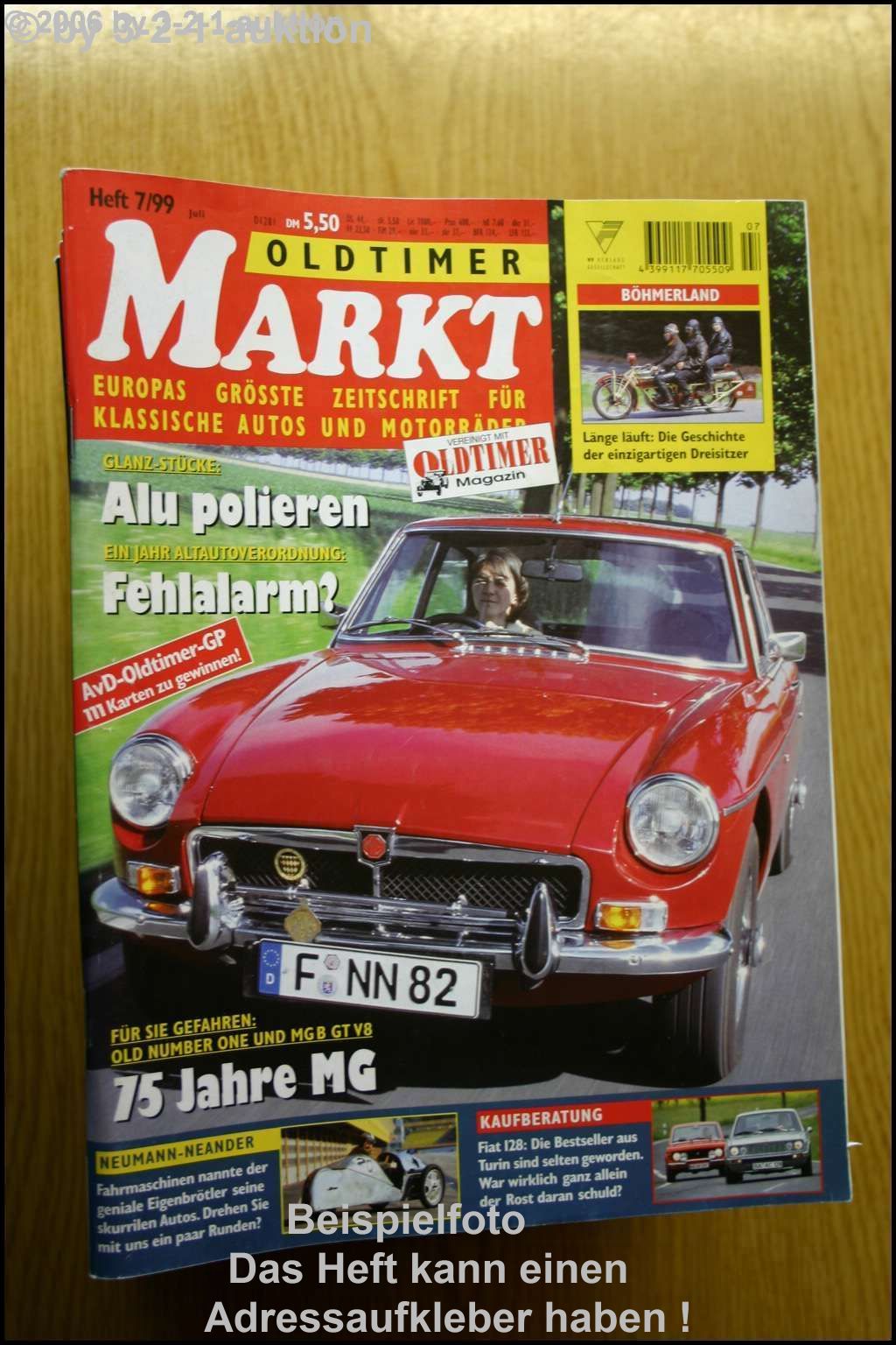 Oldtimer Markt 7/99 MG Volvo P 1800 ES Fiat 128 | eBay